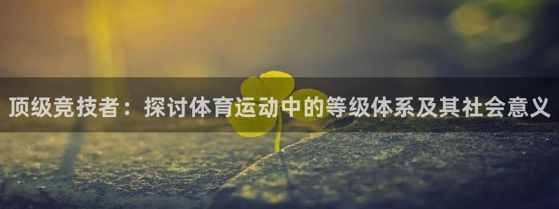 JJB竞技宝官网下载平台APP：顶级竞技者：探讨体育